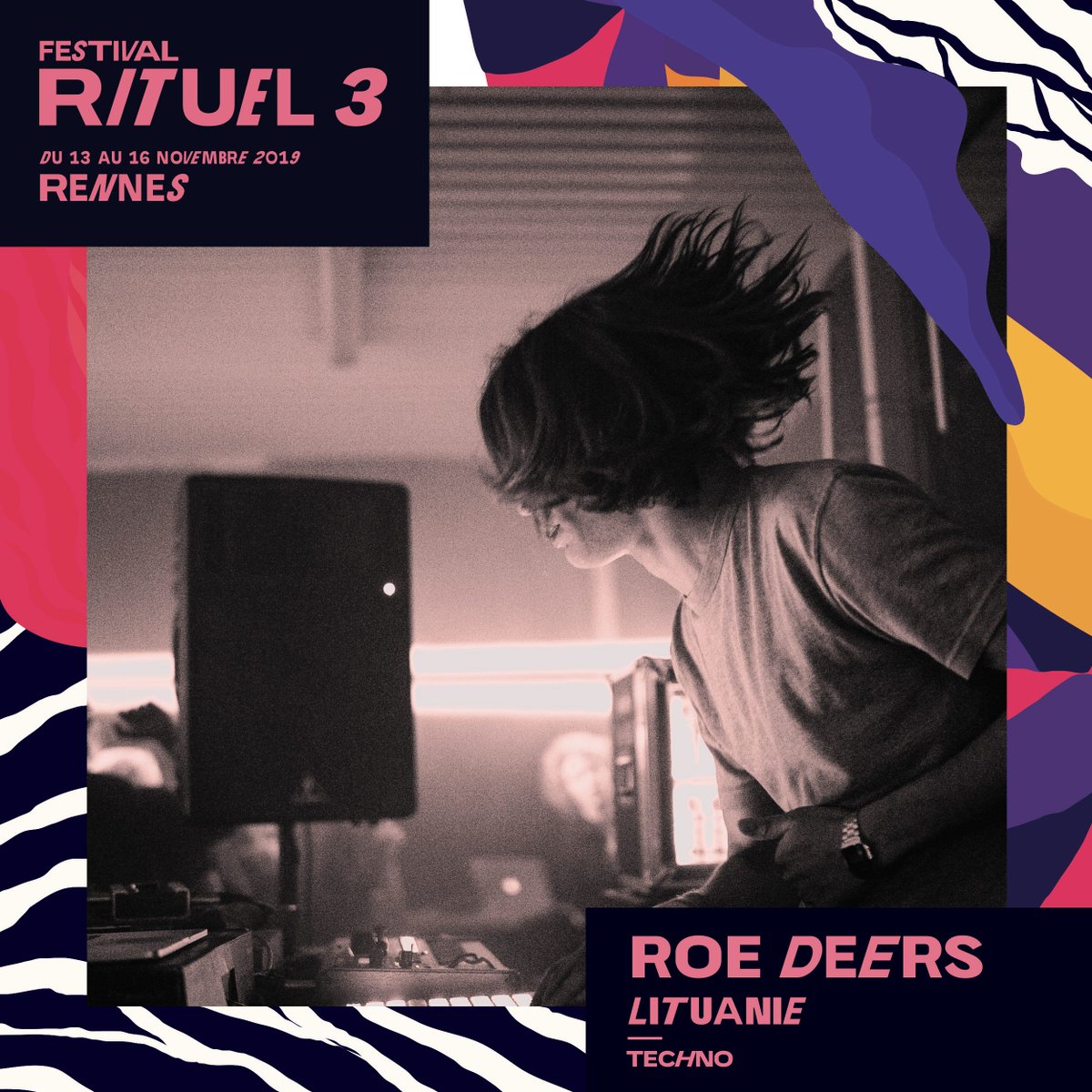 rituel111's tweet photo. Ce soir c'est notre Rituel de Clôture tant attendu 💥
Au programme, Deliluh, Die Wilde Jagd, Roe Deers et S Ruston, pour une soirée qui passera du post-punk à la techno, en passant par le krautrock ✨
Les préventes sont toujours par ici jusqu'à 21h00 👉 https://t.co/UcCTcvUur4 https://t.co/gkpbds24qE