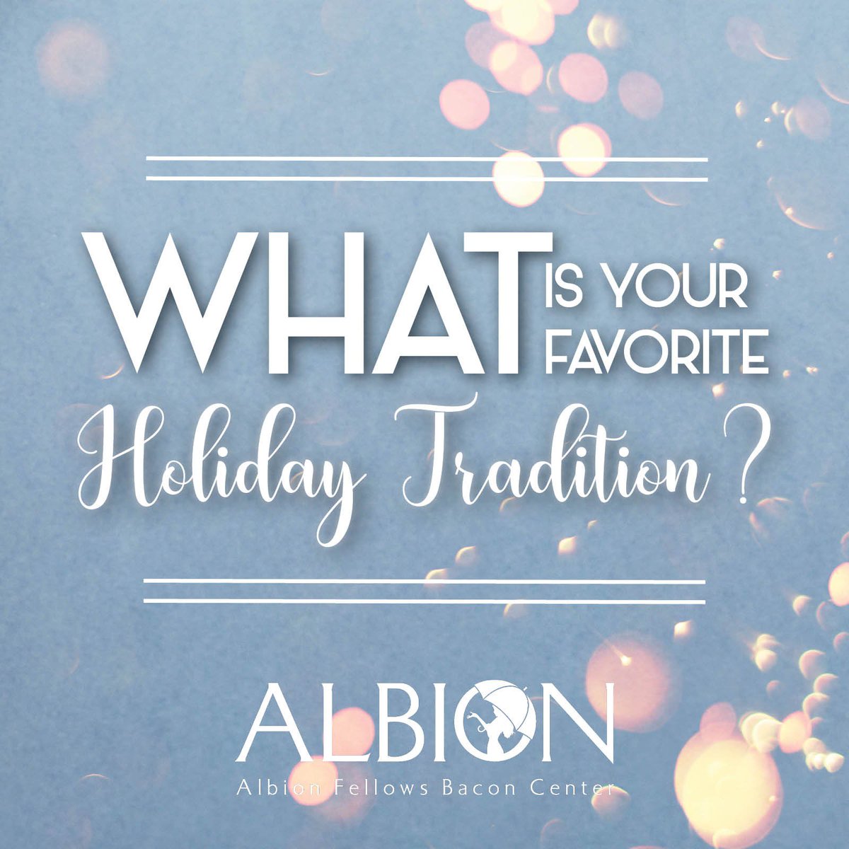 What tradition do you love most about the #HolidaySeason?

Maybe it's warm apple pie or the time spent at a loved ones house...

For us it's giving hope, comfort, and warmth.

Join us today and shop our <a href="/Target/">Target</a> regstiry.

bit.ly/2NMhHSz