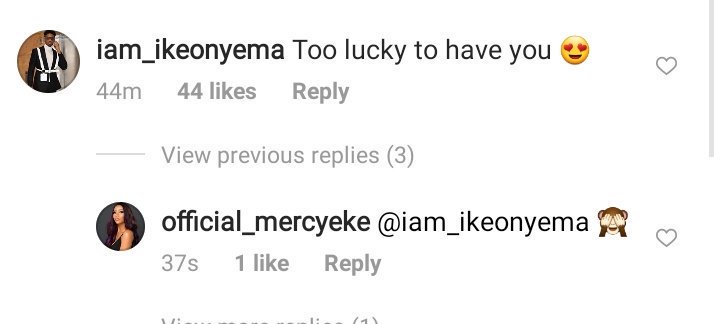 Ike and Mercy at it again... See this below 👇👇👇..

Oh my God 😭😭😍😍😍 #oneafricamusicfest
#WizkidTakesDubai
#BBNaija #BamTeddyDubai2019 #SaturdayMorning #Merike #MercyEkeInDubai #MercyEke