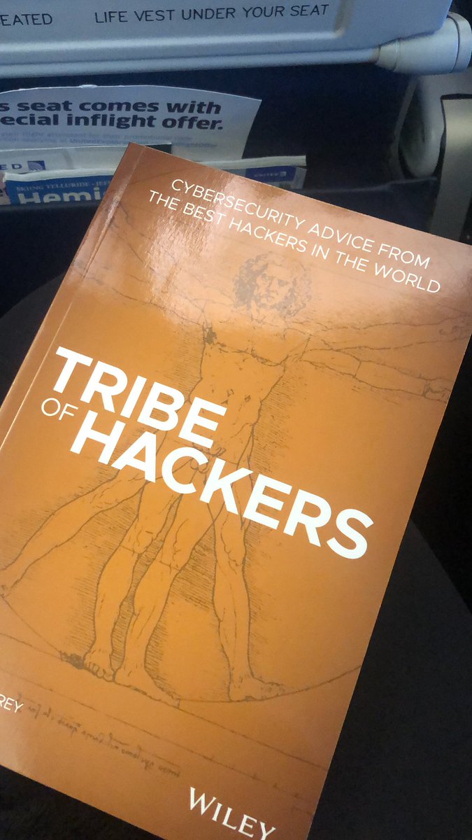 Excited to read this book! Thanks <a href="/marcusjcarey/">Marcus J. Carey</a>! #tribeofhackers #cyber
