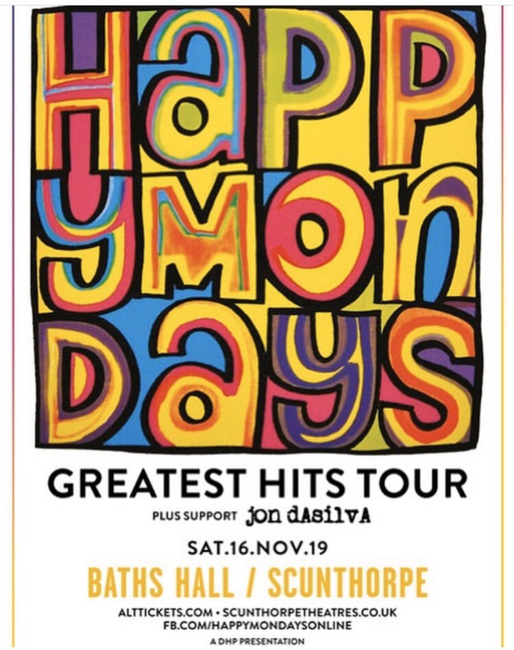 Rowetta's tweet photo. TONIGHT!!! Happy Mondays play Baths Hall in Scunthorpe!! On stage at 9pm βοΈππΊπ»πΈπ
Tickets: https://t.co/tUVFEbUteL
#HappyMondays #BathsHall #Scunthorpe #GreatestHits #Tour #Livemusic #Party https://t.co/ezIIYkaQOM