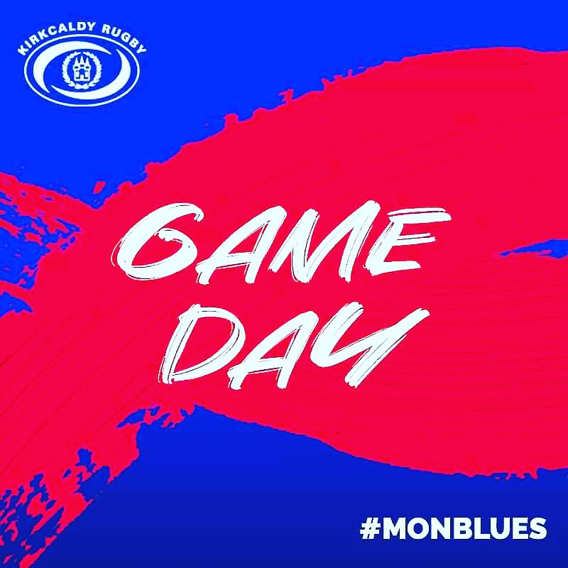 kirkcaldyrugby's tweet photo. Thumbs up if your ready it’s GAME DAY 🔵🔴 !!! 
Kirkcaldy 1st XV 🆚 Preston Lodge RFC
📍 Beveridge Park, Kirkcaldy
🗓 Saturday 16th November 
⏰3pm KO
🏆 Tennent’s National League Division 2
Let’s get a big crowd down to the Bevi to get behind the boys.
#MonBlues https://t.co/ppNtST5Nqu
