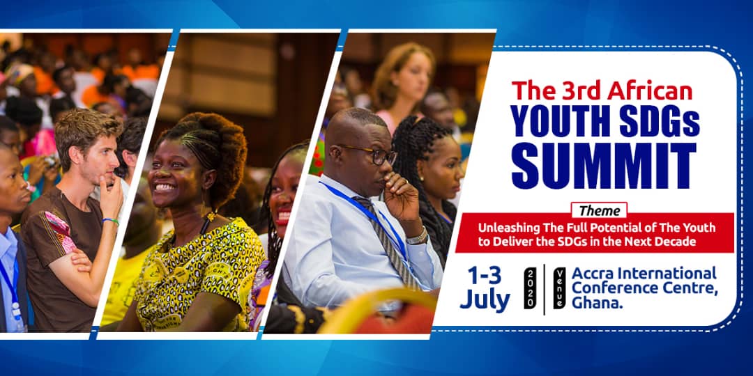 youthsdgssummit's tweet photo. We are very pleased to announce that the registration for the forthcoming 3rd African Youth SDGs Summit to be held in Accra,Ghana from 1-3 July 2020 is now open! #AYSDGS2020 Apply here:

https://t.co/ZTStpWbZGm https://t.co/r3AnKjv7jH
