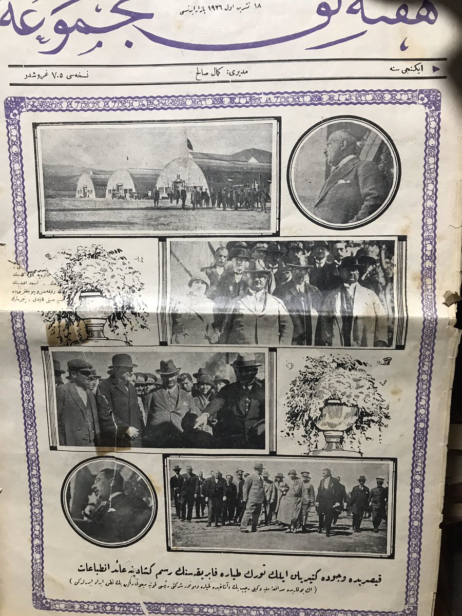 yucelkoc's tweet photo. 1927 tarihli Kayseri Uçak Fabrikası açılış haberi. Sonra o fabrikaların akibeti ne olmuş, biliyorsunuz https://t.co/5nFVlw00iD