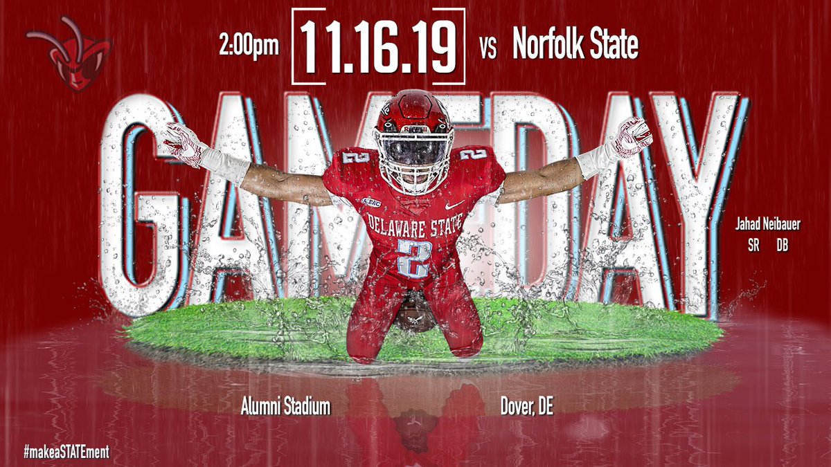 Gameday vs Norfolk State!! 2pm at Alumni Stadium - Dover, DE
#makeastatement