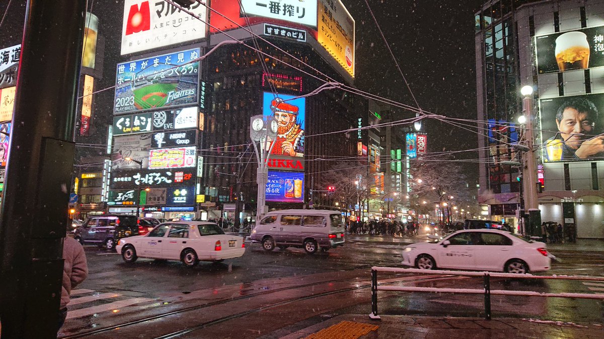 Raffy4 ラットアート これが北海道のススキノ 冬の北海道です W ゞ