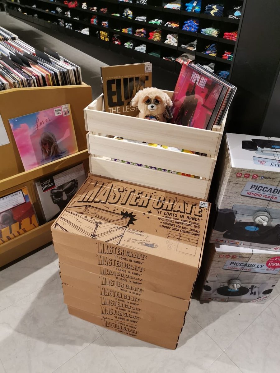 hmvCardiff's tweet photo. Lovely wooden storage crates now in store, you can put anything in them, well as long as it fits! Youโll need a screwdriver for the pre-drilled holes. #mastercrates #itcomesinhandy https://t.co/ImabNSFhpW