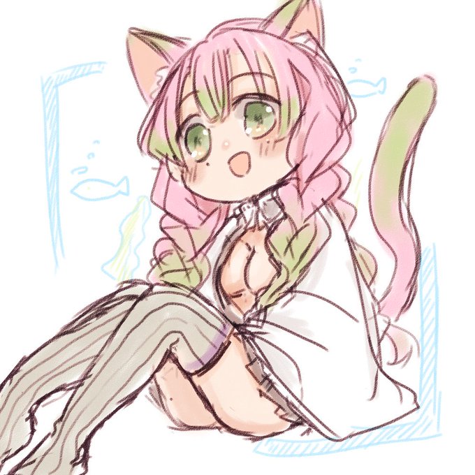 春影🎃🍭さんがTwitterに投稿した甘露寺蜜璃(鬼滅の刃)のイラスト。