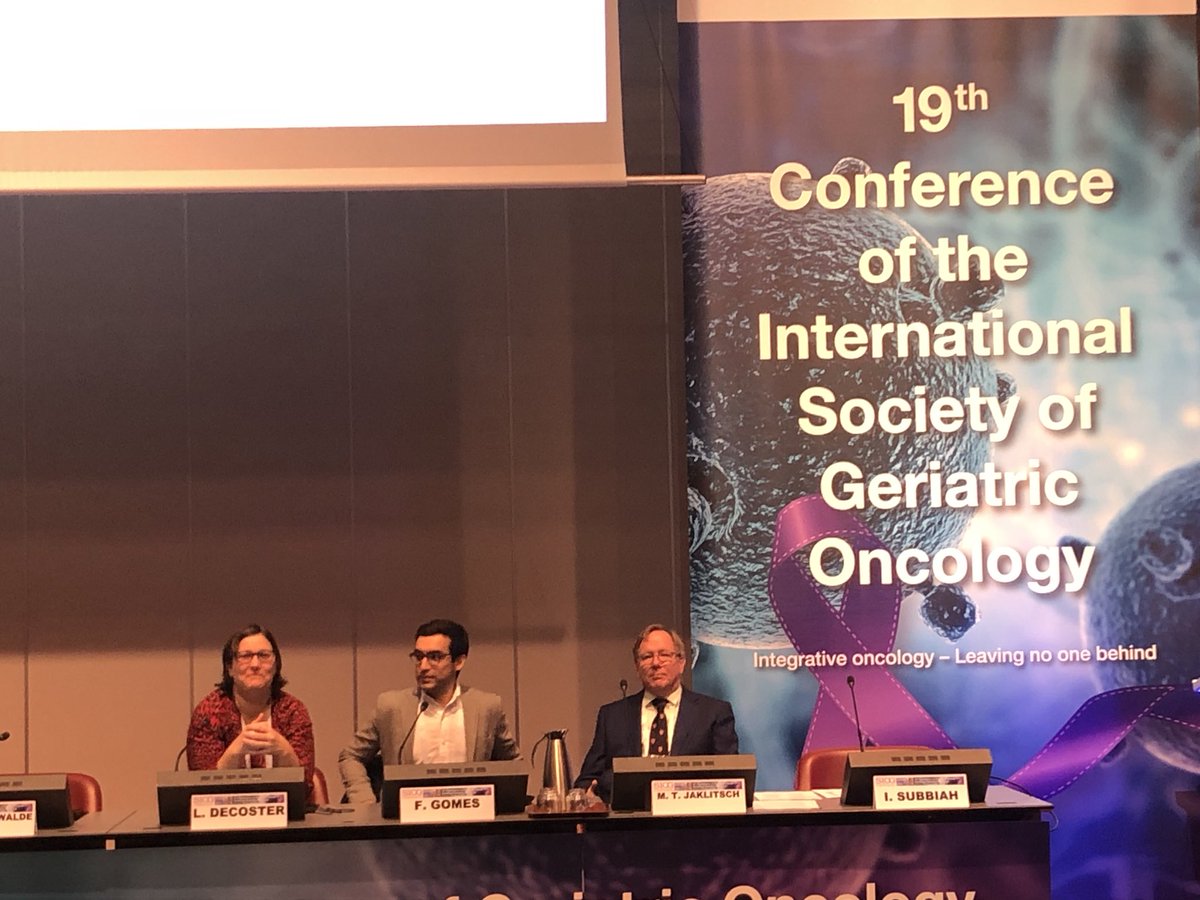 Enjoying SIOG meeting in Geneva.  Only meeting I know of that combines geriatricians, Med Oncs, rad oncs, supportive care docs, and surgeons under one roof to improve elderly cancer care.