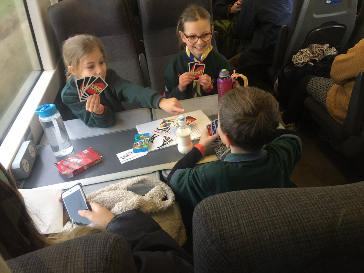 Passing the time on the train to London with a card game #beprepared #SkillsForLife