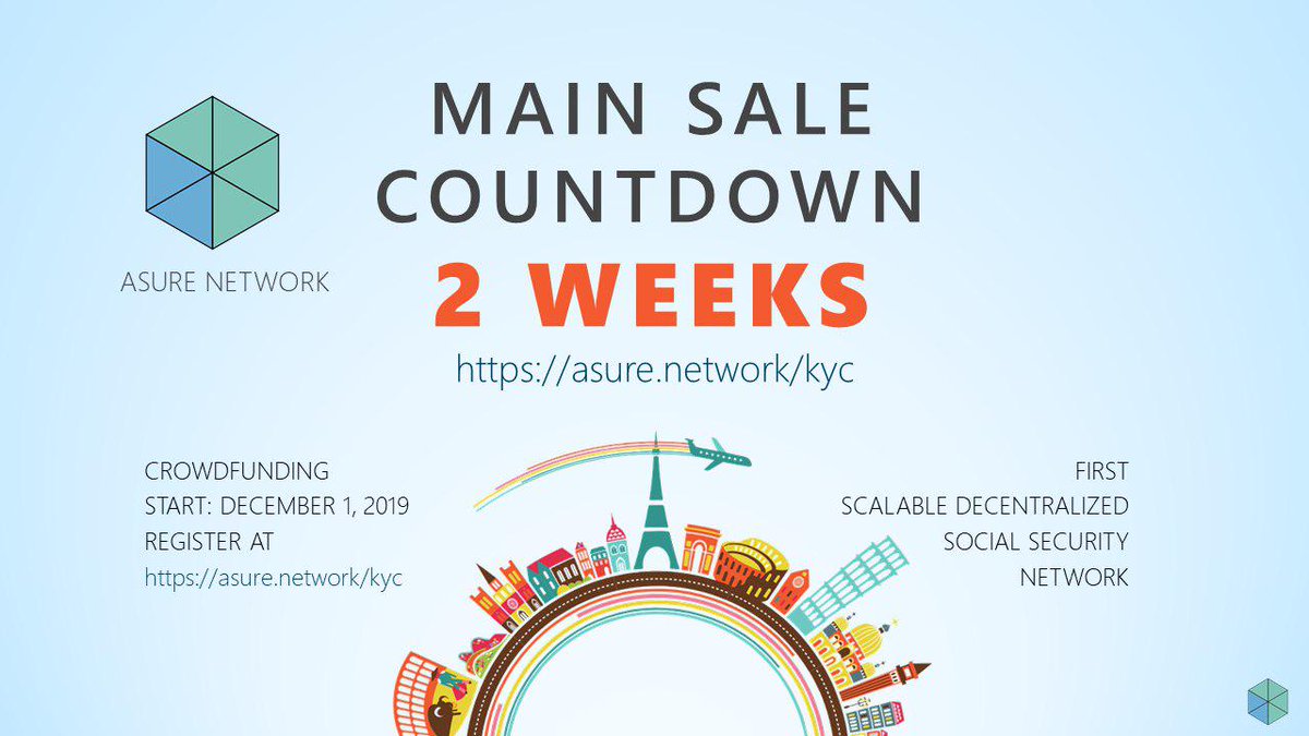 AsureNetwork's tweet photo. Unbelievable! Just 2 weeks left until AsureNetwork MainSale!

Prepare yourself!

https://t.co/WsgGmeckno

#weekend
#Web3 #ETH #BTC #libracoin #TokenSale #TokenSales #altcoins #insurtech #blockchain #invest #investing #crowdfunding #TGE #investment #weekendvibes #weekendsunshine https://t.co/1pl0wOEJqb