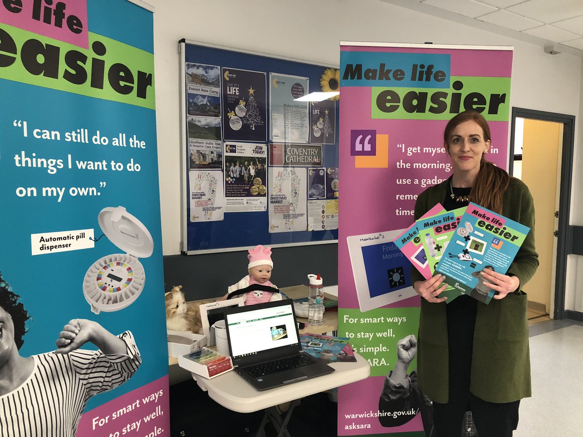 Warwickshire_CC's tweet photo. It's our last AskSARA pop-up information event of 2019! Find out more about our new website that could make life easier for you and see a range of smart gadgets at #Stratford-upon-Avon Library on Tuesday from 10 - 12. https://t.co/XZYfnFVz1f @warkslibraries @StratfordDC #AskSARA https://t.co/J15Hh7YOPL