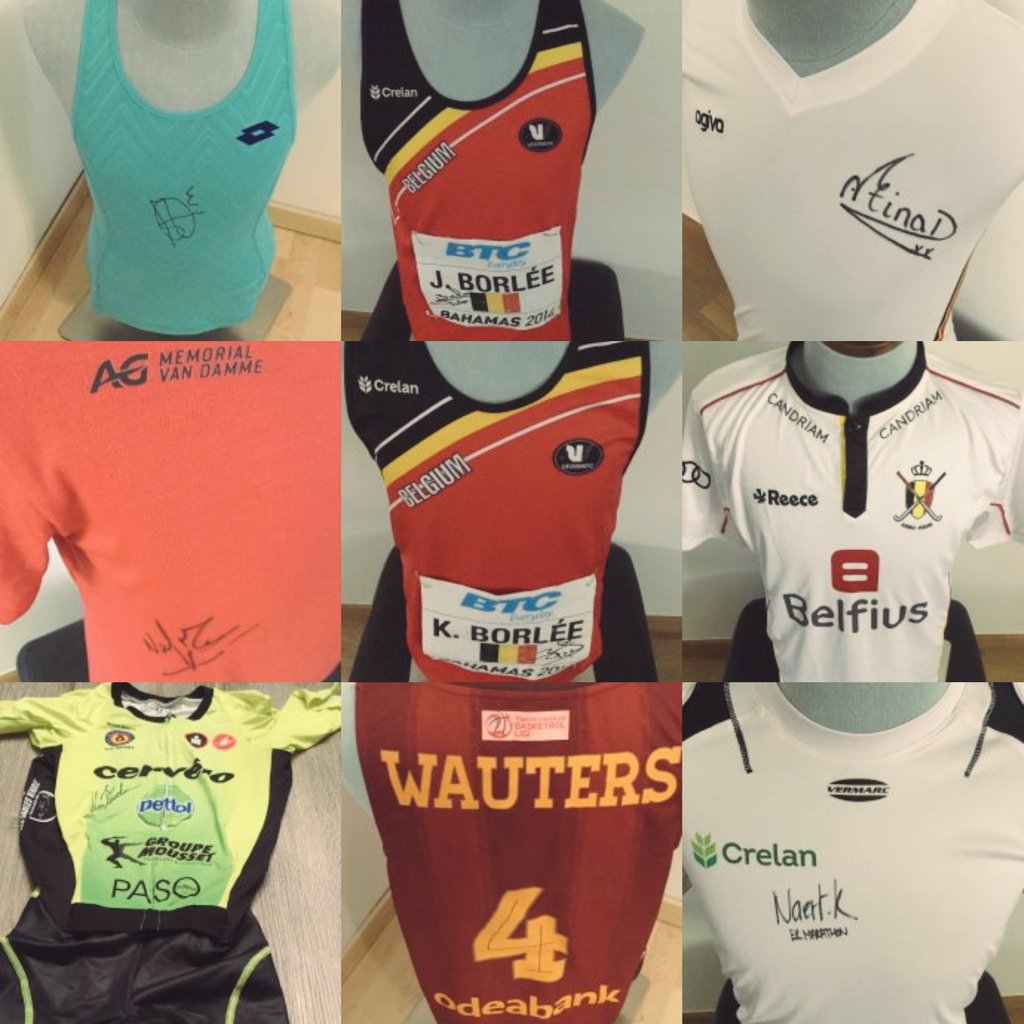 Bieden op sporttruitjes? Doen! Stuk voor stuk collector's items.🔥Via sportersvoornicolas.be #RIPNicolasPattyn🔥<a href="/DeWarmsteWeek/">De Warmste Week</a> <a href="/stubru/">StuBru</a> <a href="/GoodbyeSaying/">Vzw Saying Goodbye</a>🔥<a href="/yveslampaert/">Yves Lampaert</a> <a href="/samderoo/">Sam Deroo</a> <a href="/KoenNaert/">Koen Naert</a> @IserbytEli <a href="/koencasteels/">Koen Casteels</a> <a href="/BjornEngels/">Bjorn Engels</a> <a href="/dennispraet/">Dennis Praet</a> <a href="/AnnWauters12/">Ann Wauters</a> <a href="/elise_mertens/">Elise Mertens</a> <a href="/fvanlierde/">Frederik Van Lierde</a>