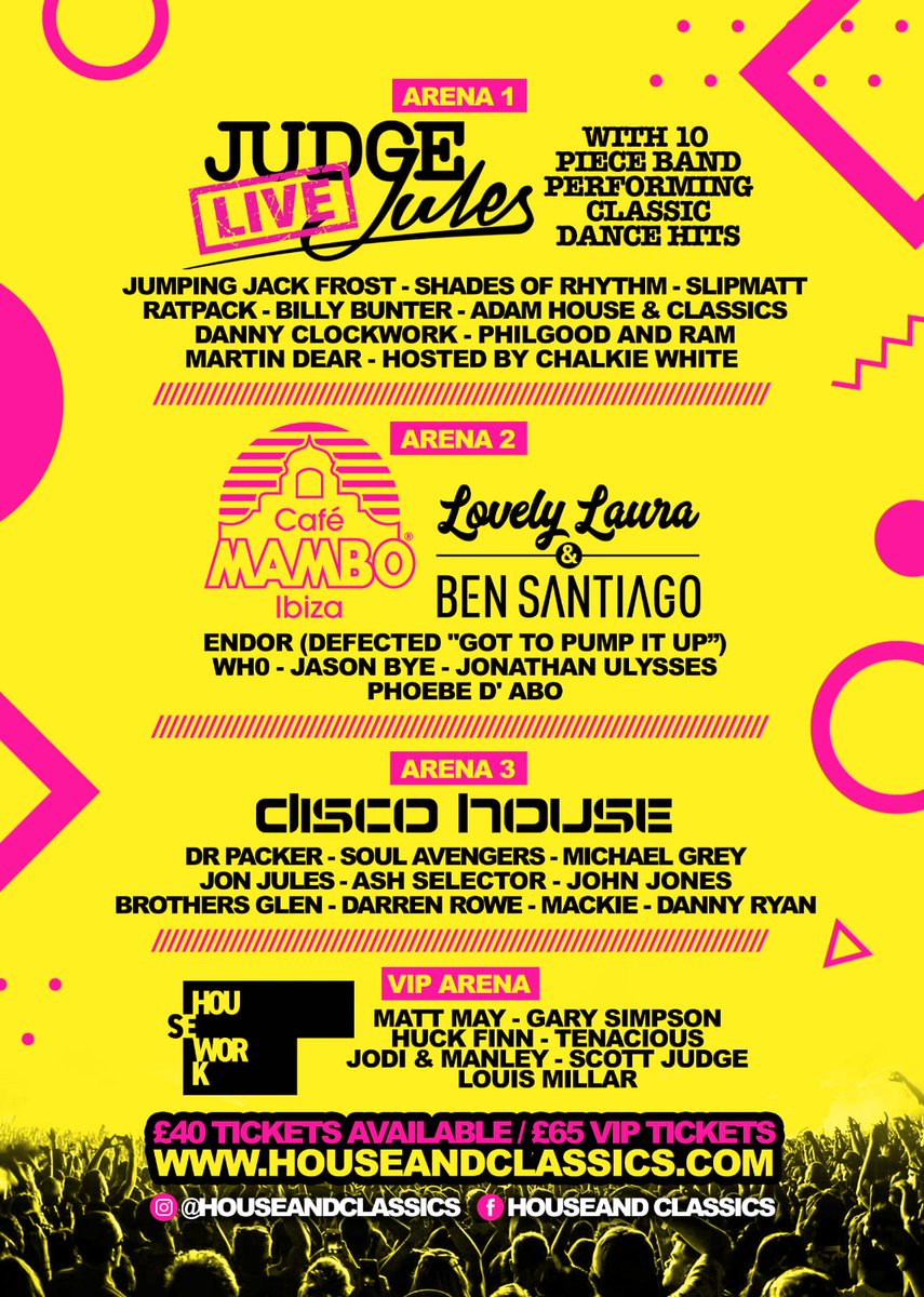 👀 This is the one festival you want to be going to next year 8th August 202 Houseand Classics Tickets now on sale what a festival it is going to be and one not to be missed. houseandclassics.com