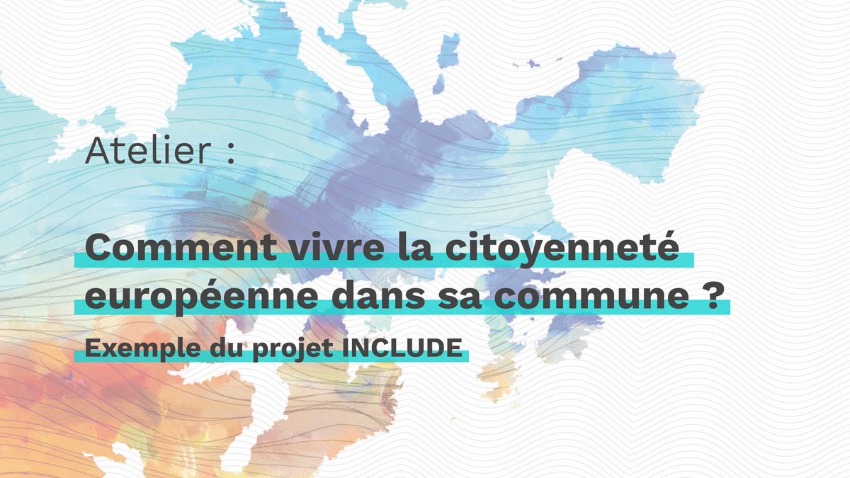 Atelier #5 c’est le retour du <a href="/ProjetInclude/">ProjetINCLUDE</a> pour avoir les meilleurs pratiques au niveau local dans la sensibilisation des citoyens pour les enjeux européens 
#EuropedesRegions