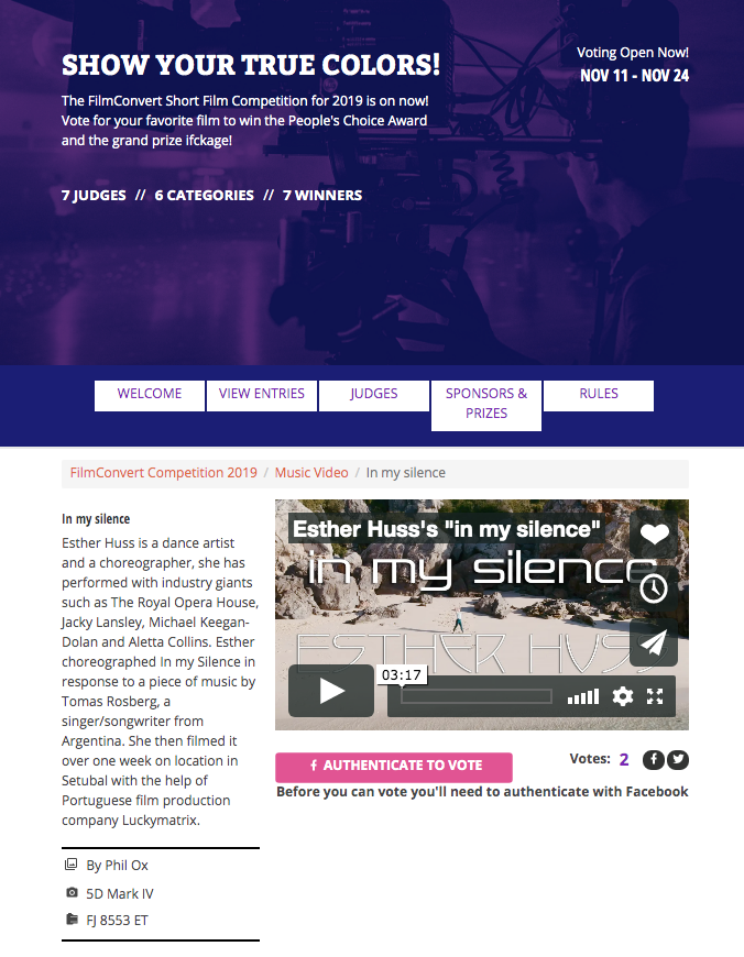 luckymatrixlda's tweet photo. We are delighted to be in the selection of the #FilmConvert Short Film Competition 2019. Watch @esther_huss #inmysilence produced by #luckymatrix featuring music by Tomas Rosberg: https://t.co/EqPOkcfBVq
#dance #dancer #choreography #movie #Northumberland #Portugal #Europe https://t.co/Q2GHq6XUpm