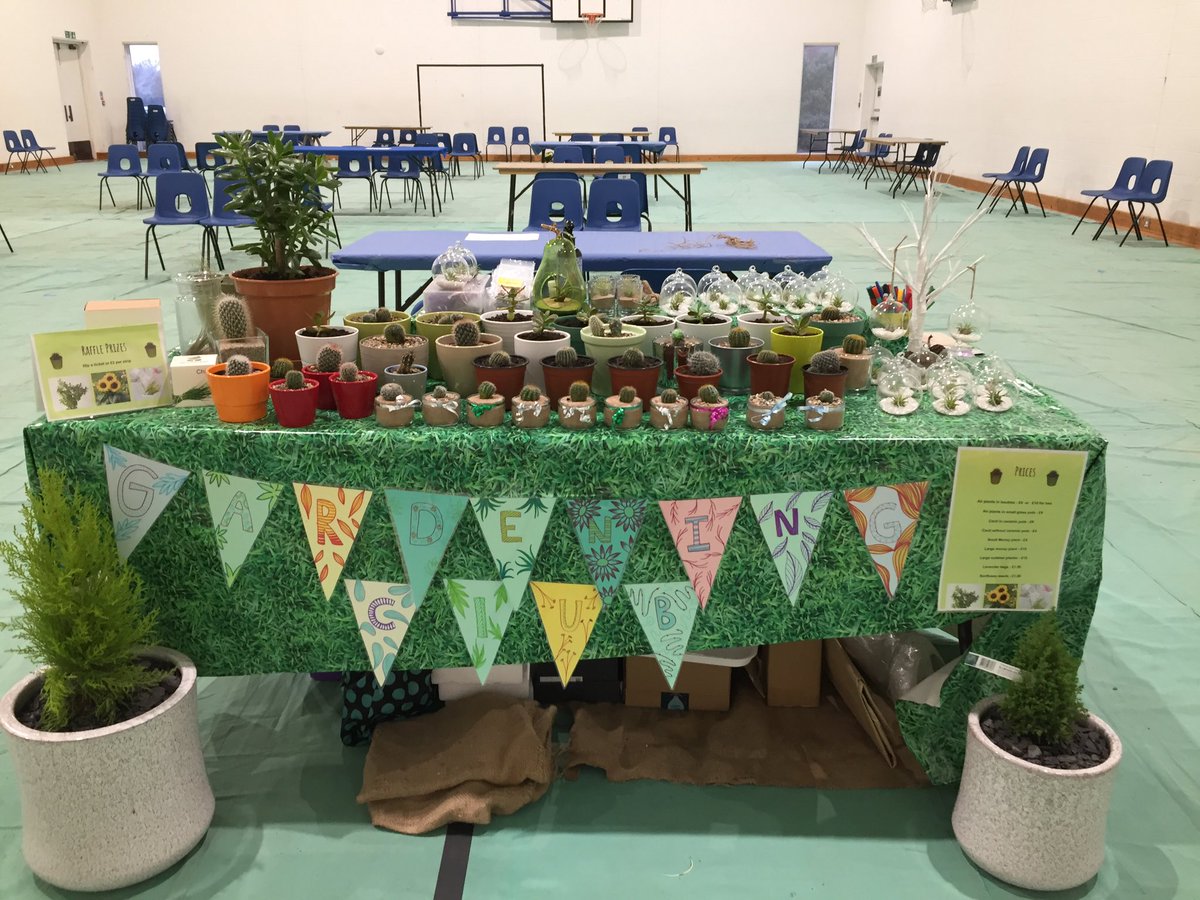 FarlScience's tweet photo. The gardening club are set up and ready to go for the PTA Christmas Fair
#Christmas #christmasfair https://t.co/jVL8srU0JV