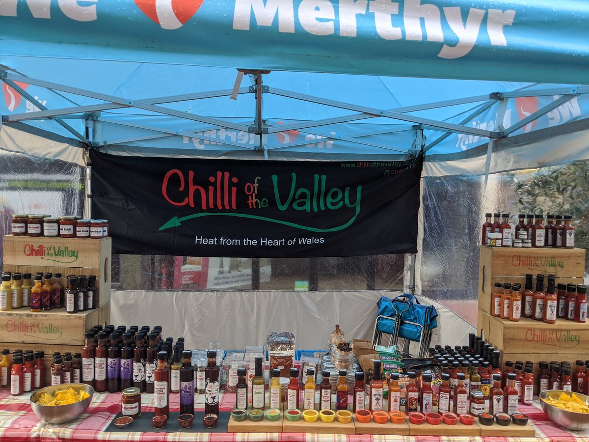 ChilliOTV's tweet image. No sign of the big man with the white beard yet, so why not warm yourself up with some chilli stuff while you wait for him at the @WeLoveMerthyr Family Fun Day. We have some great stocking fillers available
