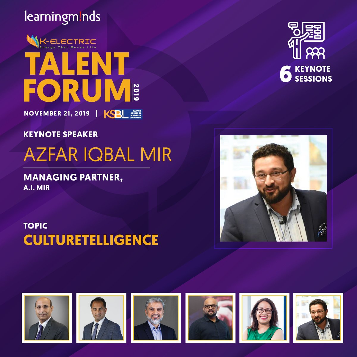 LMGonline's tweet photo. Come hear Azfar’s session on 'Culturetelligence' at #TalentForum2019 and learn how you can achieve stellar results with cultural intelligence. For registrations, please contact us at events@learningmindsgroup.com or 92-335-0327788. #LearningMinds https://t.co/695sOohA1r