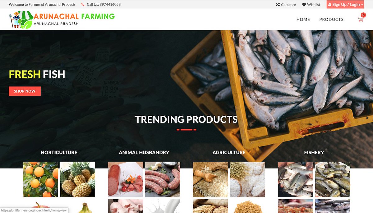 Going digital, going online is the best way to market products. Launched http://www.arunachalfarmers.org an online shopping platform initiated by @lohitadmn today, which will enable our farmers to showcase and sell their produces while returns will go direct into their bank accounts.