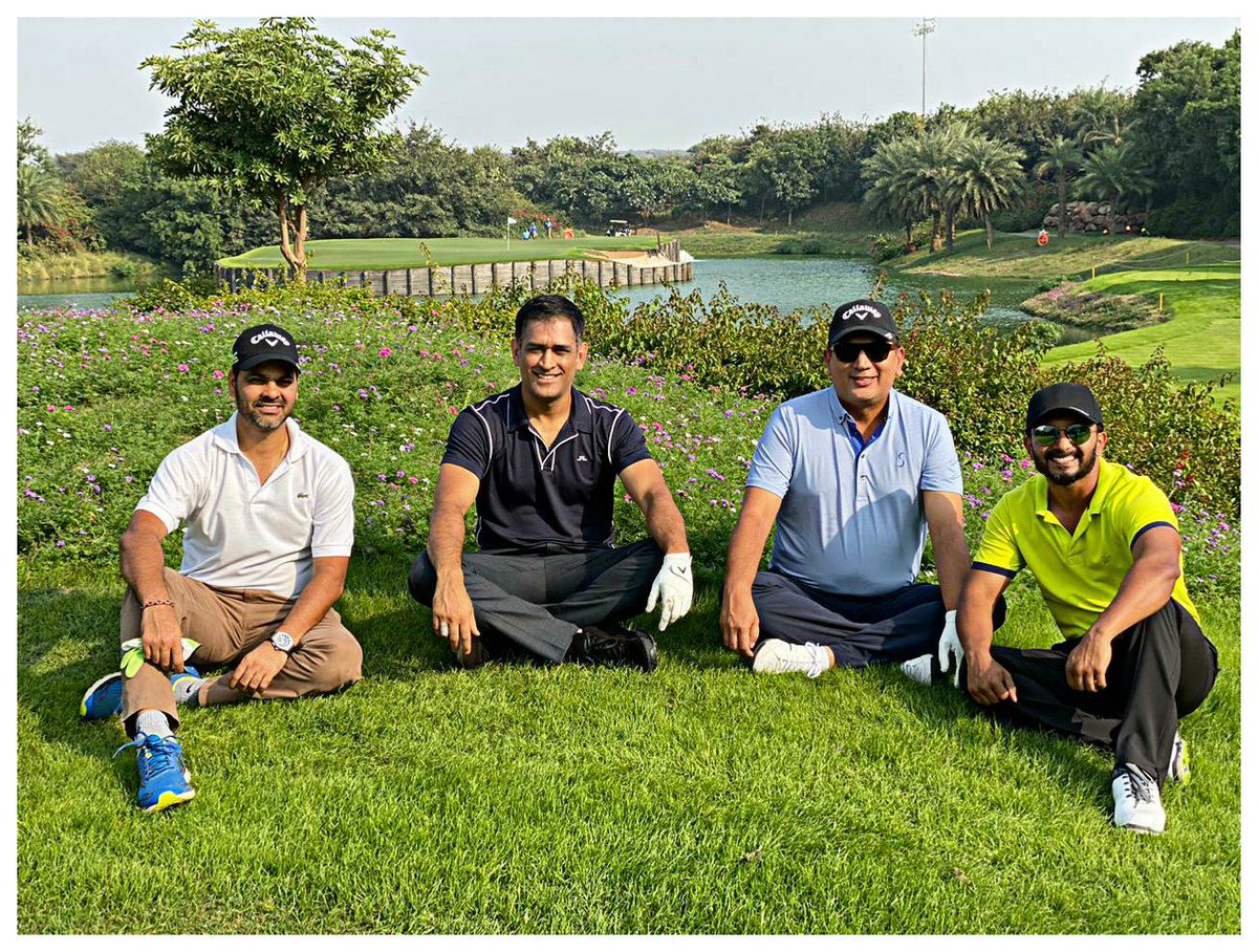 JadhavKedar's tweet photo. Had a great time playing golf with @msdhoni @rpsingh 🏌️ https://t.co/Tw6NYEacv8