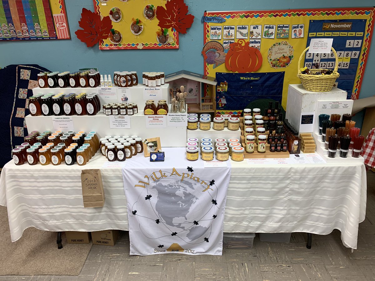 Today in Flushing at Church on the Hill. Come taste and buy some local honey as well as a selection of other cool items including some Bourbon Barrel Aged Honey, Hellgate Farm Hot Sauce, Hot Pepper Honey and a dozen different varietal honeys. We’ll be here from 10am till 4pm.