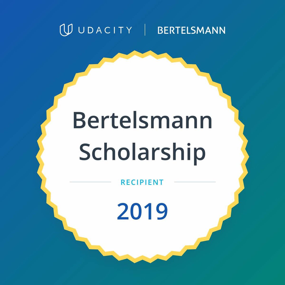 bvs_ganesh's tweet photo. Very happy for the chance given by Udacity. Thank you Bertelsmann for the Scholarship.
#50000chances #UdacityTechScholars #PoweredByBertelsmann https://t.co/caXCuW8zU2