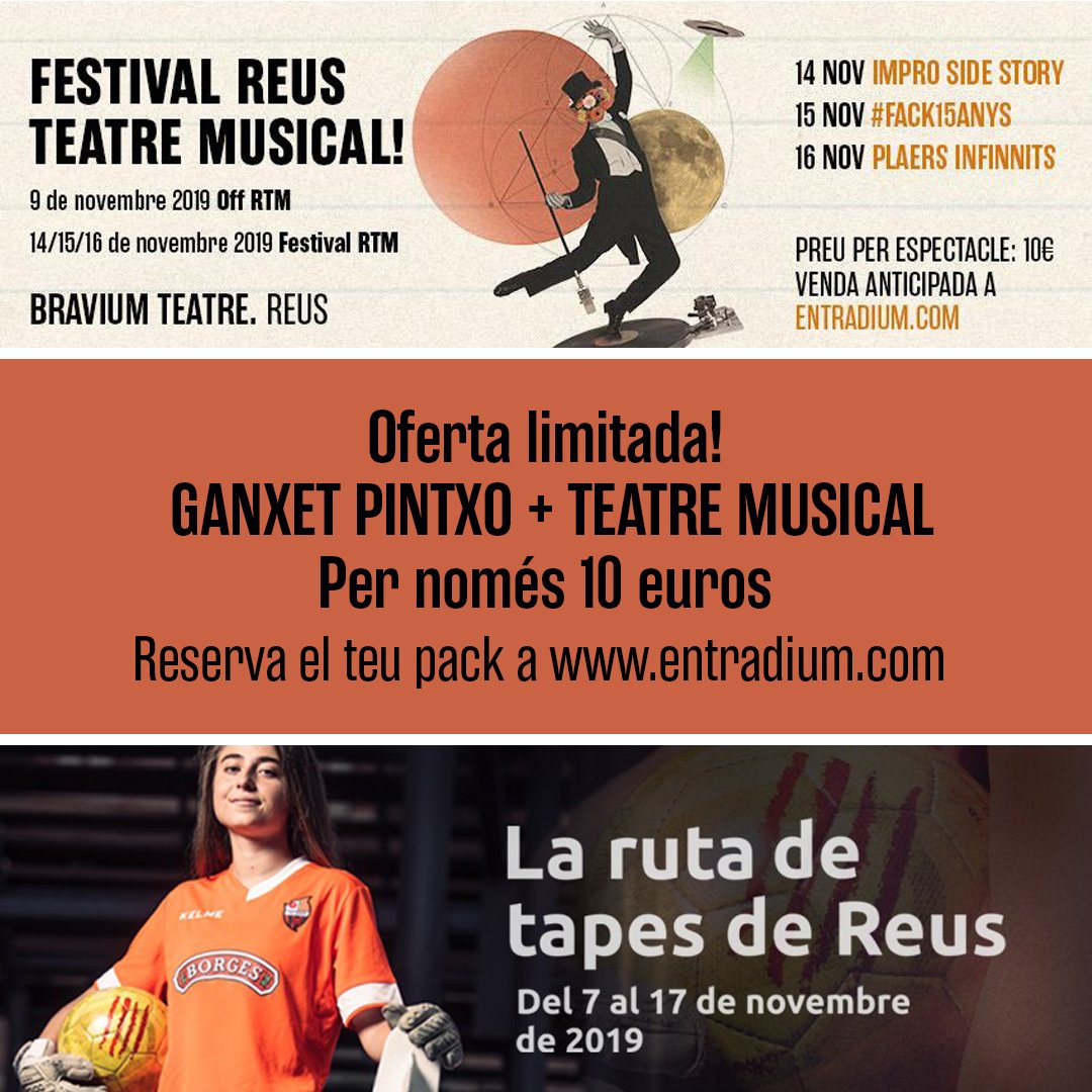 FestivalRtm's tweet photo. El vostre Ganxet Pintxo amb l'entrada del @FestivalRtm 

Compreu l'entrada a https://t.co/2yO7CyqVpx per PLAERS INFINNITS d'avui i per 10€, tindreu un @GanxetPintxo.

Recolliu-lo portant l'entrada al FlapsReus, al c/ Pubill Oriol.
Entrades limitades!
.
#quenoetfaltilamúsica https://t.co/ZXXgONCx9G