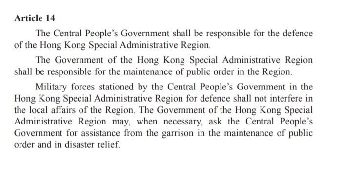 They cant do it unless HK government ask for help!!! #HongKongProtests #HongKongPolice #eye4hk #StandWithHongKong #chinazi #waterrevolution #FreeHongKong #FiveDemandsNotOneLess #revolutionoftime #LiberateHongKong #Antimasklaw