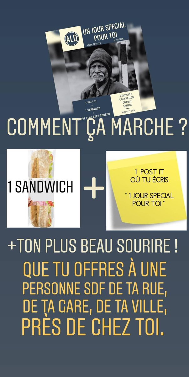 ALDOUZET's tweet photo. Vague de grand froid sur toute la France. Provenance : pôle nord.
On ne les oublie pas !
Retweetez à tous vos Amis et Famille !
#1JOURSPECIALPOURTOI #5emeedition https://t.co/Ug3x15J9mi