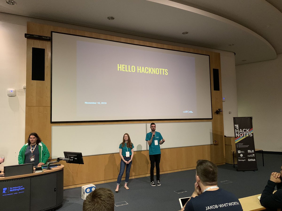 LandTanin's tweet photo. Hello @HackNotts! We’re so excited to be here and can’t wait to see all the awesome hacks! Come and chat to us about our challenge #ChangeFinanceForGood if you have any questions! @IAmCapitalOne #LifeAtCapitalOne https://t.co/9Adw3wjc0O