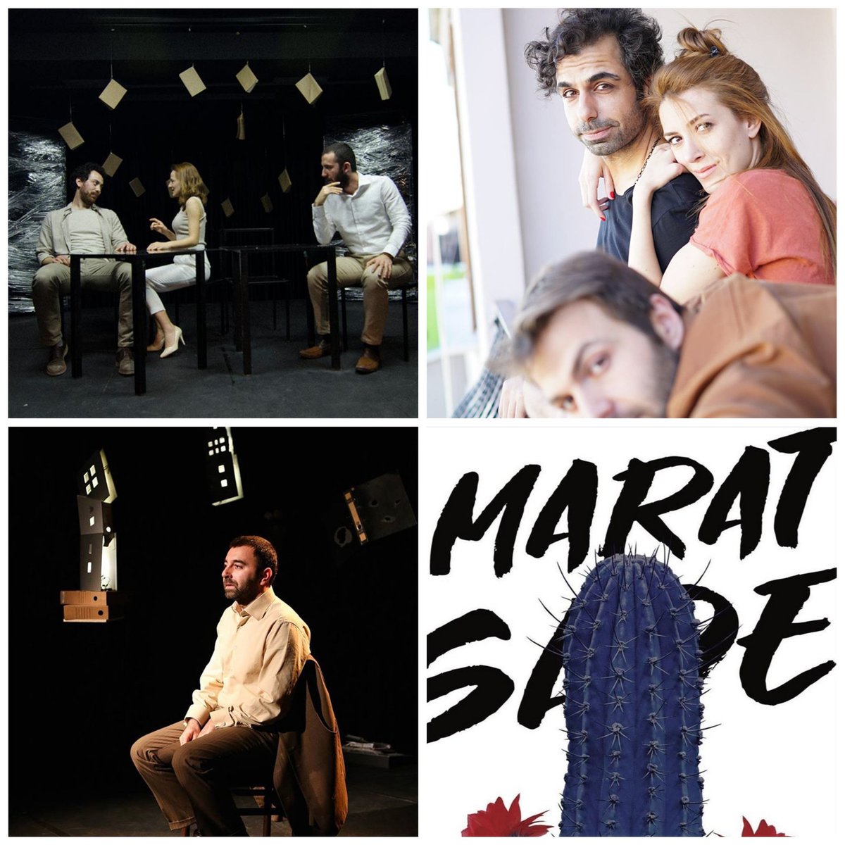 #bugünhangioyunvar
Samimiyet / <a href="/aylaklartiyatro/">aylaklar kumpanyası</a>
20:30'da <a href="/TiyatroTeras/">TiyatroTeras</a> 'da

Tezgah
20:30'da <a href="/ikincikat/">ikincikat</a>' da

Dünyanın En Güzel Arabistanı / <a href="/EkipTiyatrosu/">EKİP</a>
18:30'da <a href="/modasahnesi/">moda sahnesi</a> 'nde

Marat Sade / <a href="/KucukSalon/">Küçük Salon</a> &amp; <a href="/emeksahnesi1/">KadıköyEmekTiyatrosu</a>
20:30'da <a href="/emeksahnesi1/">KadıköyEmekTiyatrosu</a>' de