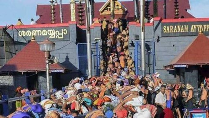 naidusudhakar's tweet image. #SabarimalaTemple opens, security beefed up 
Women will not be provided police protection; #Devaswom minister says shrine &apos;not a place for activism&apos; #Sabaraimala
