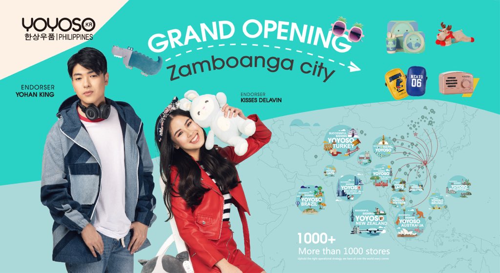 YOYOSO_PH's tweet photo. Yoyoso Maker Sales Center Zamboanga City Opening SOON ✨

@iamyohanking 
@KissesDelavin 
#YohanKing
#KissesDelavin https://t.co/qp5oPO8W7m