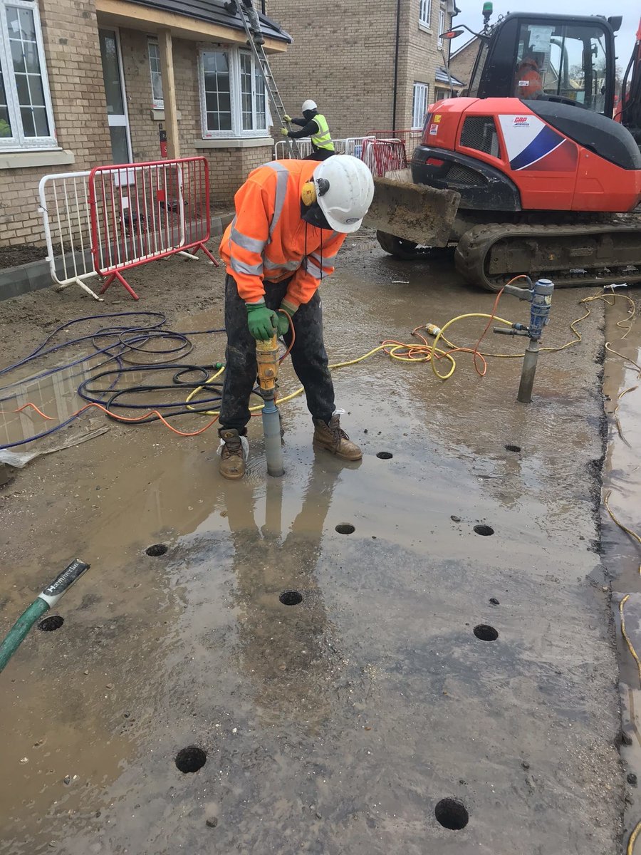 Drilling 78mm diameter weep holes through 150mm thick asphalt for permeable paving 2 men 2 days 475 holes.
If we can help with your project contact us for a quote.
TSS diamond drilling &amp; cutting
01502 560500 / 07717 750527
#www.tssdrillandcut.co.uk