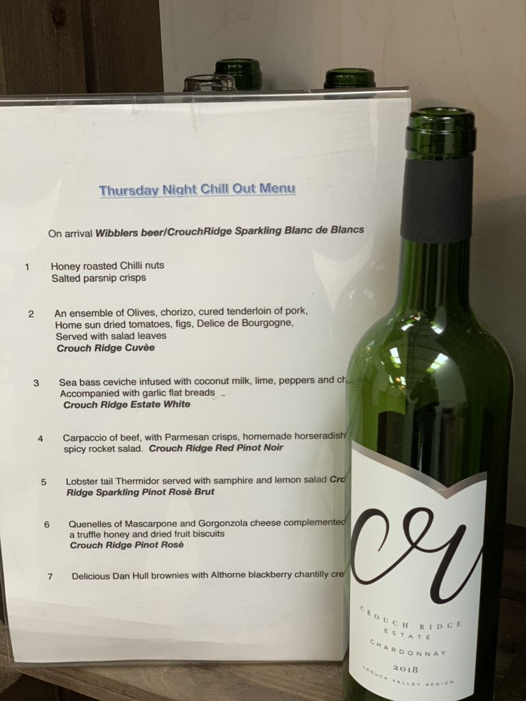 Book your tickets at the Vineyard 07970527892 for 5th &amp; 12th December Christmas 🎄  Chill Out Thursday nights £45 per person 7.30-11pm #chillout #tastingmenu #englishvineyard #ChristmasIsComing #celebration