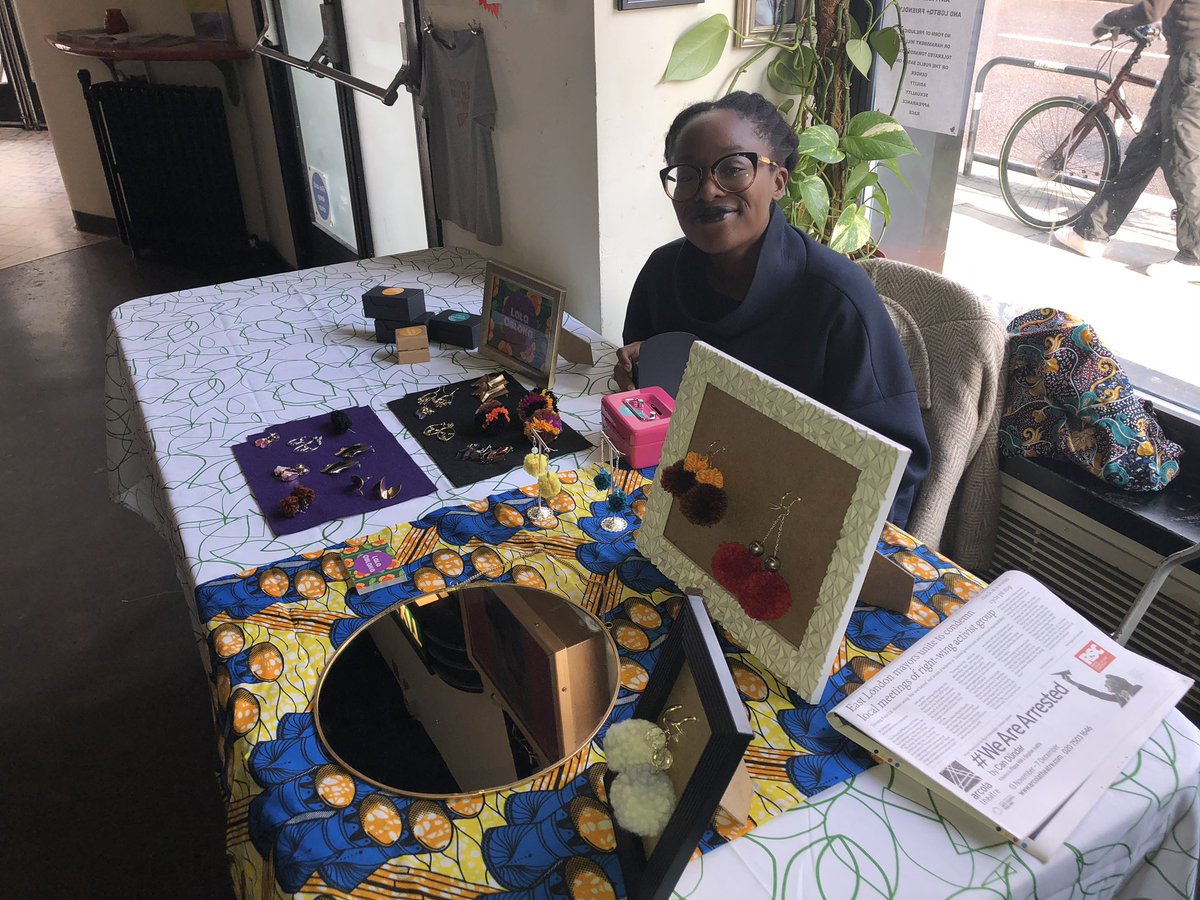 riocinema's tweet photo. Fringe! Queer Zine and Jewellery Fair happening now in the RIO lobby come along and support local artists and crafters @fringefilmfest #queerzine #queercraft #buylocal #supportlocal #louche #eastlondondrag https://t.co/guD2FXnqqY