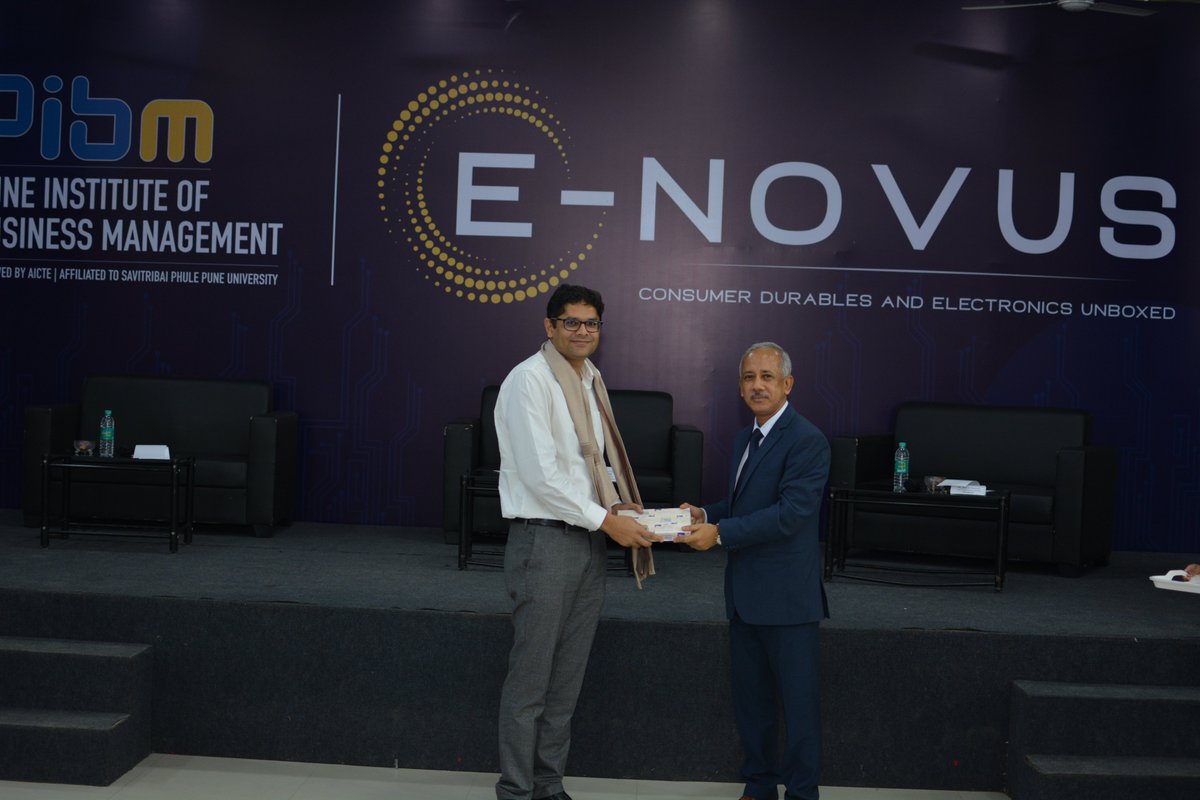 PunePIBM's tweet photo. We welcome Mr. Rakesh Beniwal – Lead Channel Excellence and Sales Capability Development, Whirlpool India Ltd to the E-NOVUS – Consumer Durables and Electronics Unboxed
#PIBMPune #ENovus #CorporateEvent #CorporateInterface #EventatPIBM #ConsumerDurables #ElectronicIndustries https://t.co/JRX6yB8Y7o