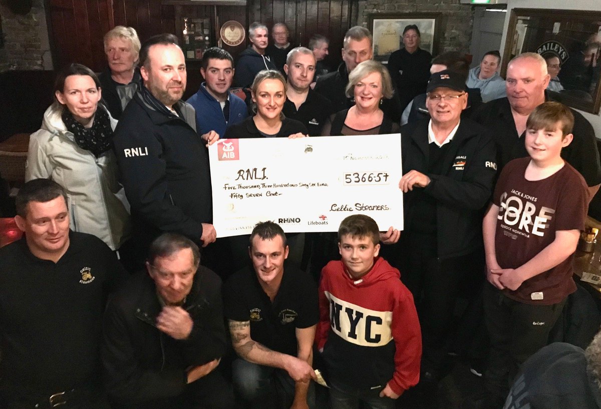 Massive thanks to the Celtic Steamers who raised a mighty €5,366.57 for <a href="/RNLI/">RNLI</a> from their steam cavalcade from Baltimore to Kinsale, and to Andrew Cast and Monique Le Feuvre for organising the event.  Thank you all for supporting the RNLI, the charity that saves lives at sea.