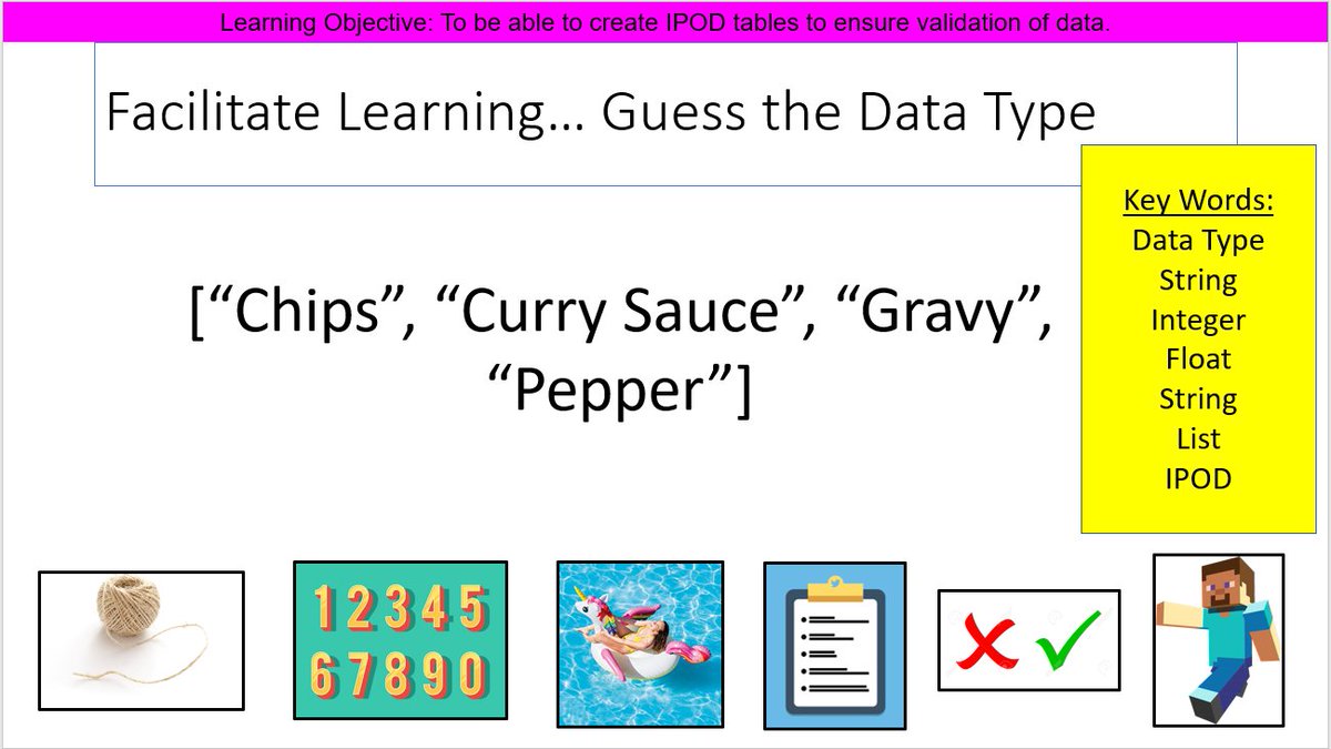 edu_chate's tweet photo. I've started using more and more dual-coding methods in my teaching.

This really seems to help students remember what could be several complex terms.

Here's one from my data types and IPOD lesson.

#educhat #KS4 #ComputerScienceGCSE https://t.co/4ROO9DBxeA