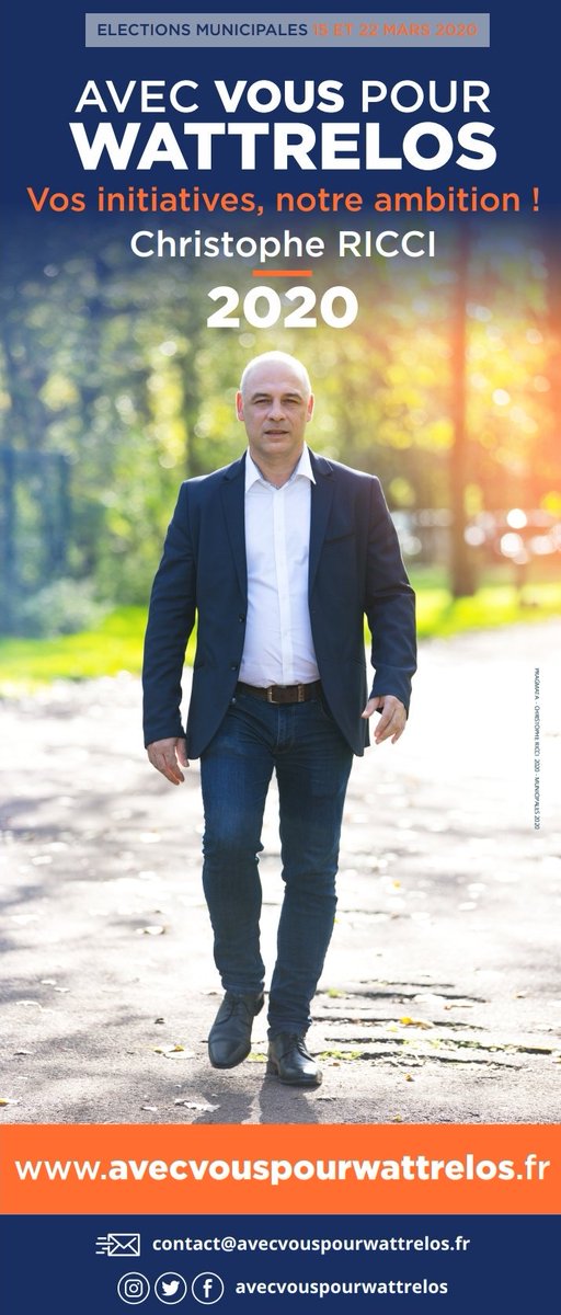 ricci59150's tweet photo. Wattrelosiennes, wattrelosiens,

J'ai décidé d’être candidat à l’élection municipale de #Wattrelos en mars 2020 ! 

Cette décision, je la prends avec détermination et conviction, en prenant en compte la mesure des défis qui nous attendent. 

#AvecVousPourWattrelos 
#Ricci2020 https://t.co/26yAPjnkj4