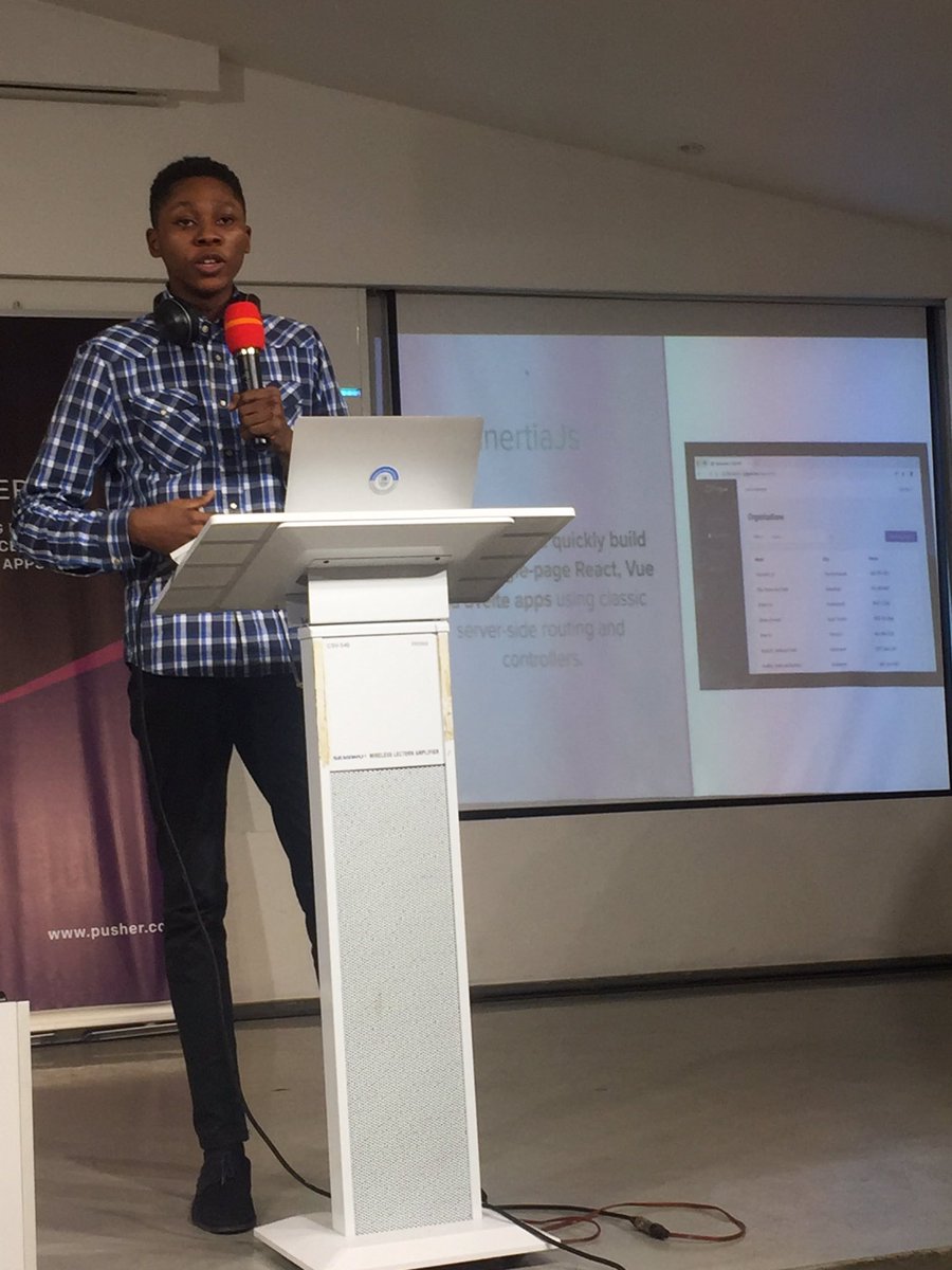 bosunski's tweet image. @wisdomaebong talking about @inertiajs #laravelnigeria