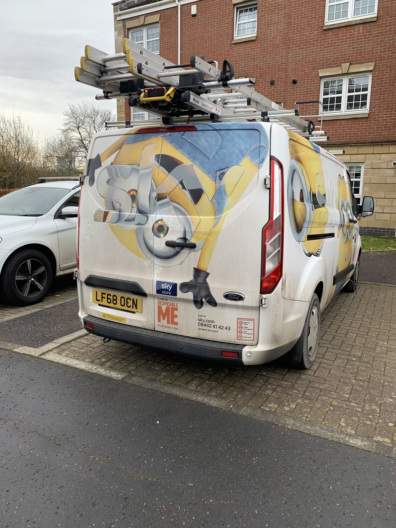 Fiona Grindlay on X sky your vans keep parking in private residence spots I have 4 month old twins and it s a nightmare for me. please get them to park in visitor