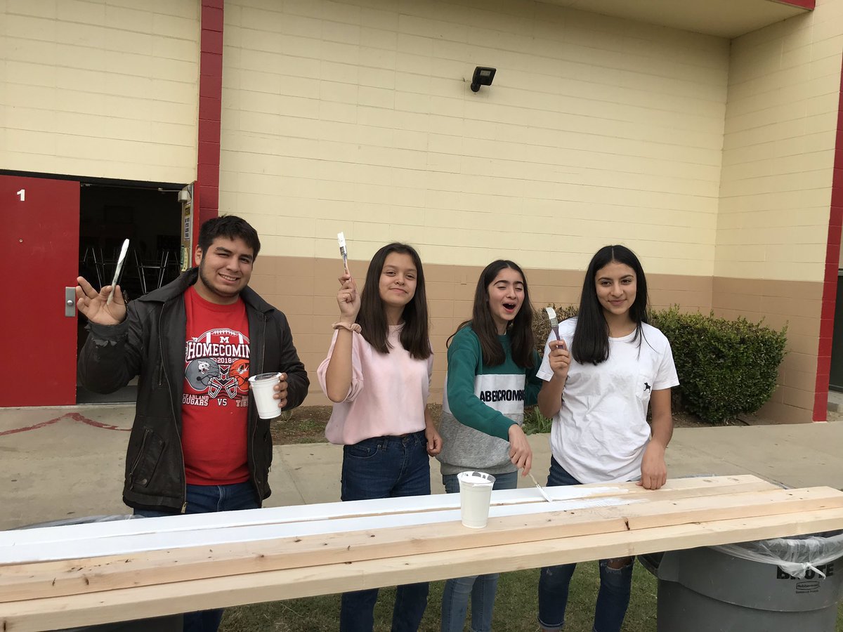 Painting our future trellis!