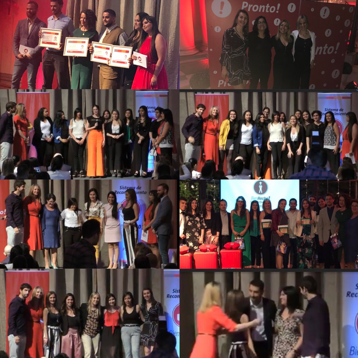 Silbertora's tweet photo. Un año más nuestros colaboradores reconocidos por su trabajo Bien Hecho @ProntoUy  orgullosa del equipo de Sucursales y Call Servicio al Cliente . Destacados y premiados con el máximo galardón! 👏👏 https://t.co/fmHoMxT1A9