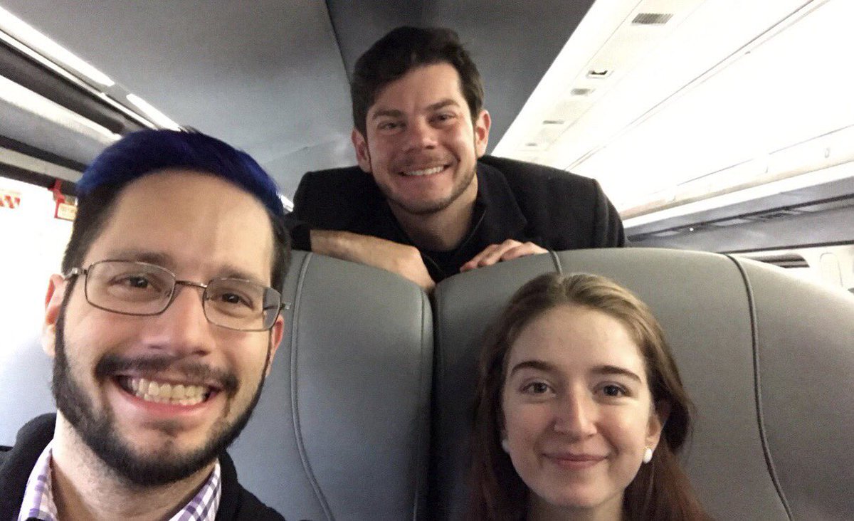 Some of @ansvcumedia UNM-ANS heading to #ansmeeting on the Choo Choo 🚞