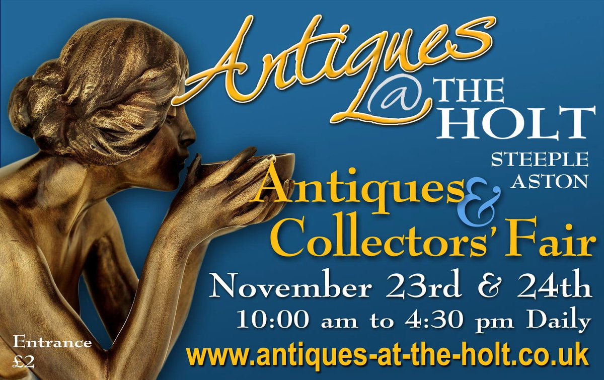 One week today and we'll be well into the first day <a href="/Holt_Antiques/">Antiques @ The Holt</a> &amp; Collectors' Fair. Can't believe it's approaching so fast!
