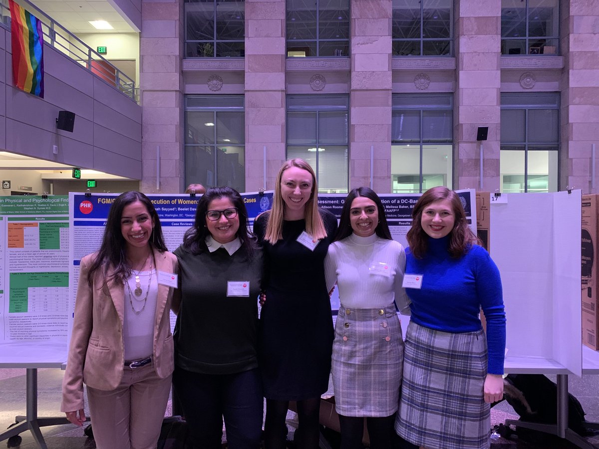 ranitmd's tweet photo. ⁦⁦⁦I am so proud of these kickass @GUMedicine⁩ student leaders from ⁦@gusomphr⁩ presenting their posters at the annual ⁦@PHR_Students⁩ meeting in Boston and representing our #asylum program. https://t.co/KMYpoW73zj