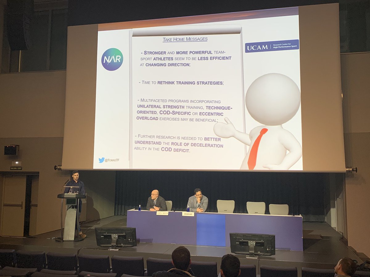 SergioMaroto12's tweet image. Nice work presented by @TomasTF at #ISFMadrid2019. Maybe the strongest players are not as efficient in the COD related skills as we thought. But... #eccentricoverload and specific COD training are the keys!