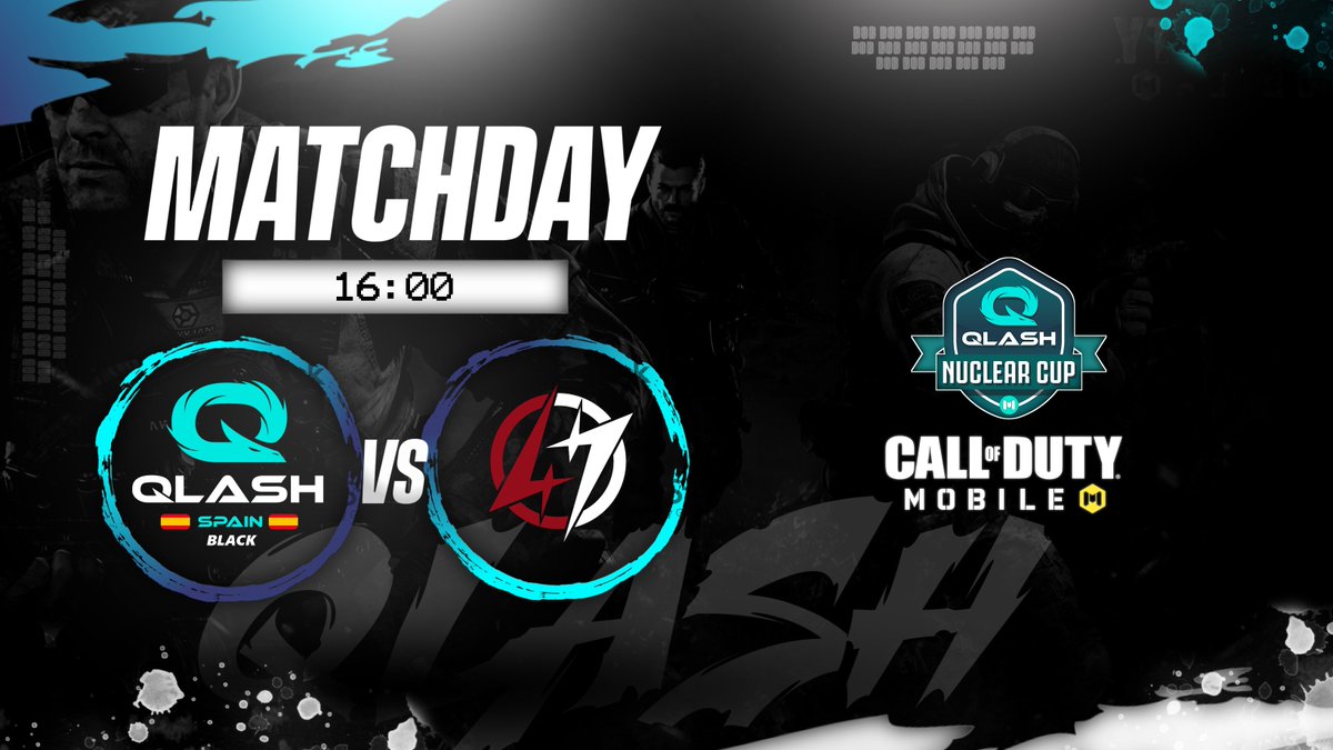 agr3gam3's tweet photo. QLASH NUCLEAR CUP! CALL OF DUTY MOBILE
SÁBADO 16 - OCTAVOS DE FINAL!
@QLASH_Spain #BLACK VS @Team404officiel
-⏰HORA: 16:00 -
-📺CANAL: https://t.co/VY1AgFiAB5 -
#QLASHNUCLEARCUP #positivity #CoDMobile #CODM #Callofdutymobile https://t.co/jQRJRScXN2
